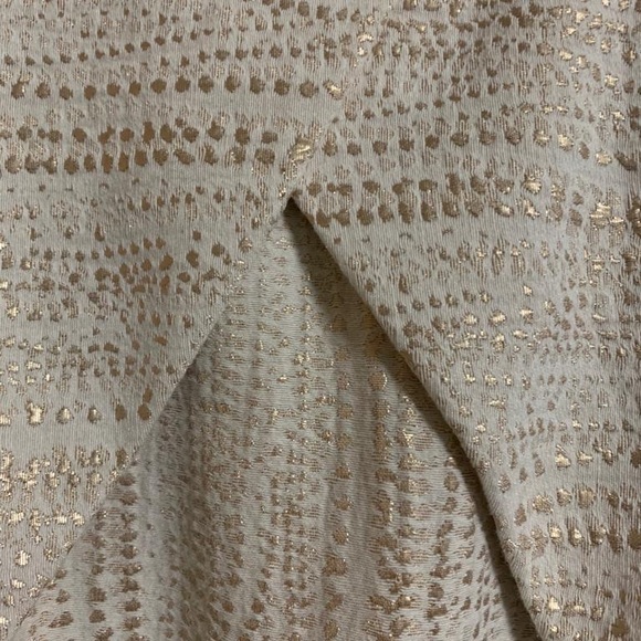 Ivory & Gold Custom-Made Dress - Picture 2 of 3